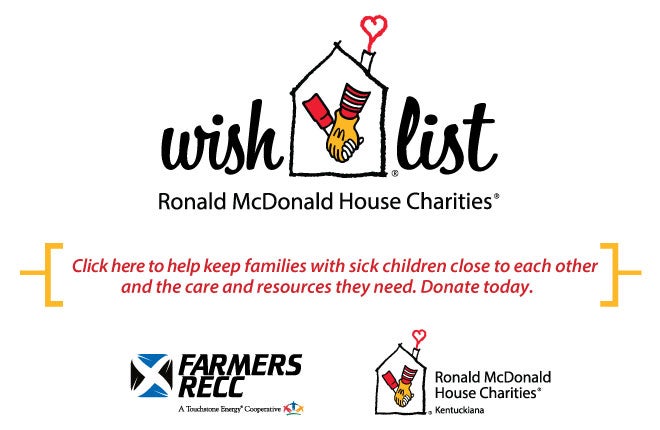 Ronald McDonald House Wish List Drive Info