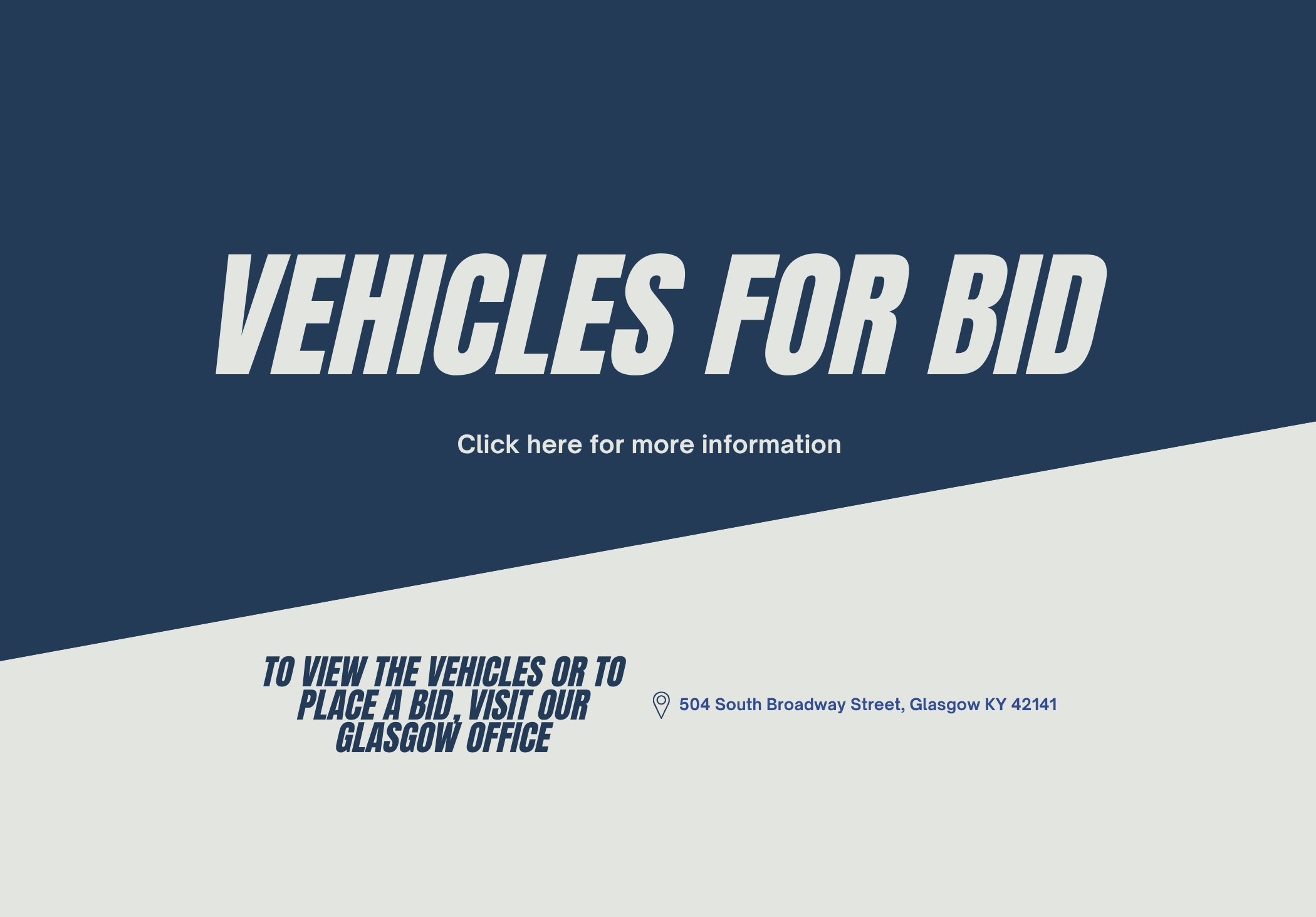 Vehicles for Bid