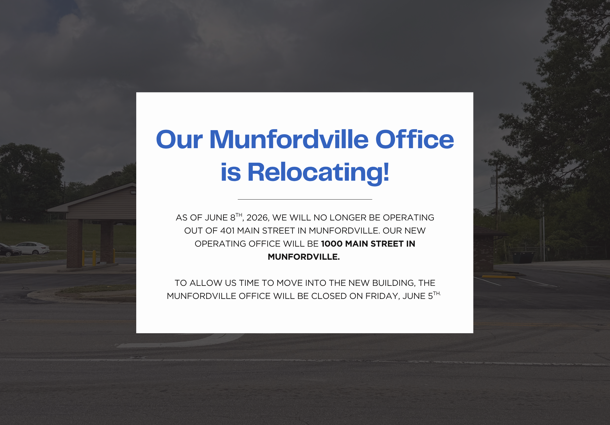 Munfordville Office Move 