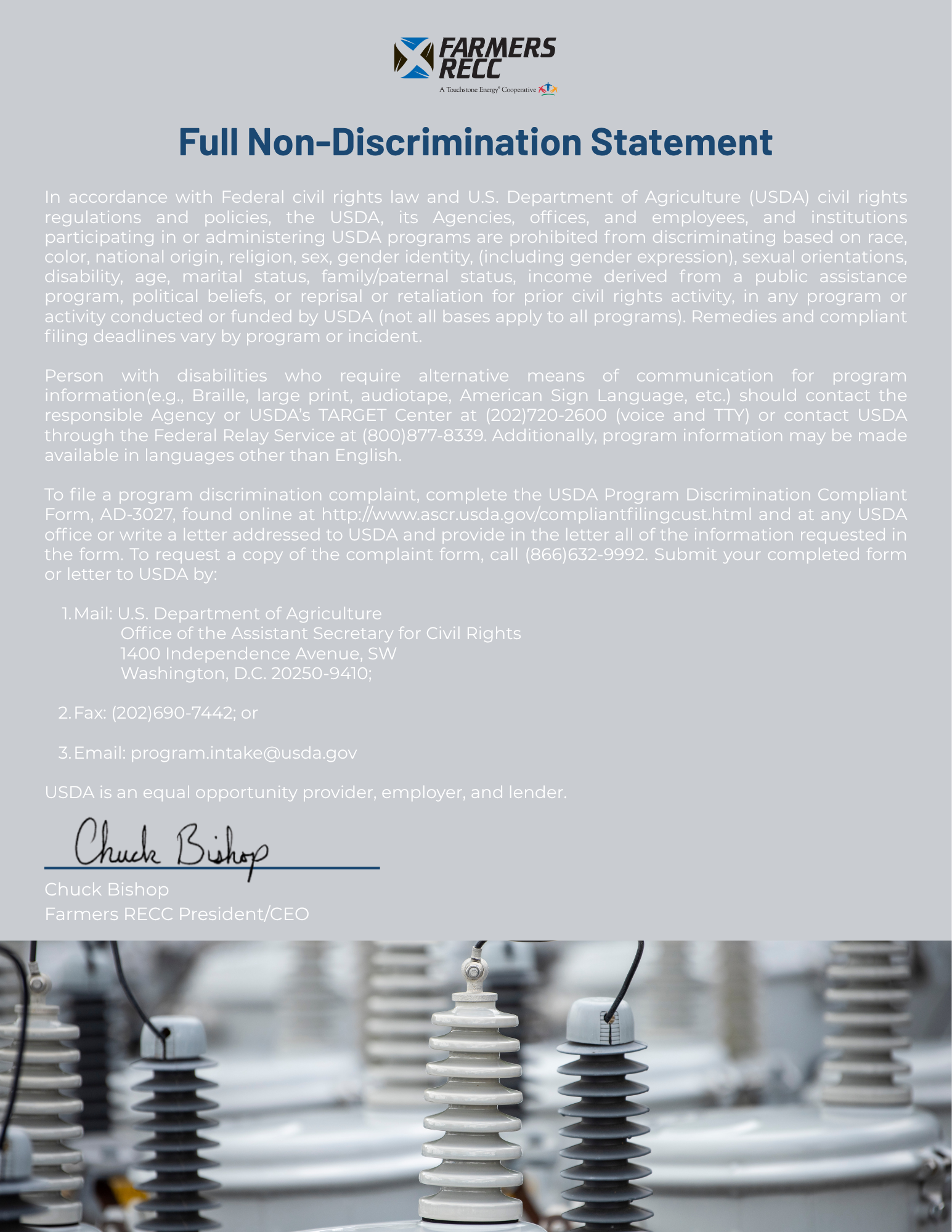 Non-Discrimination & Bill of Rights
